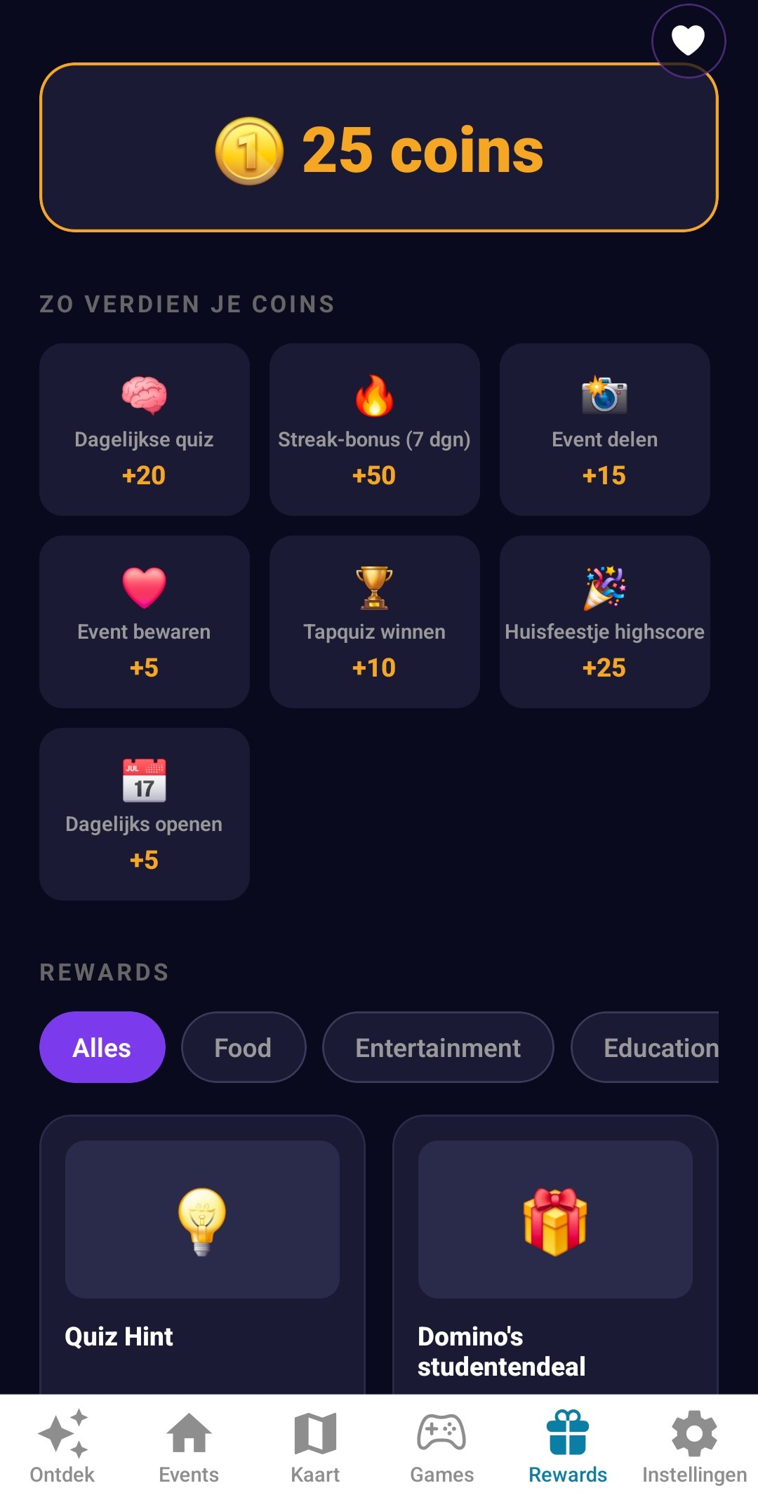 NEXOZ rewards en coins